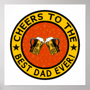 BEST DAD EVER poster personnalisé