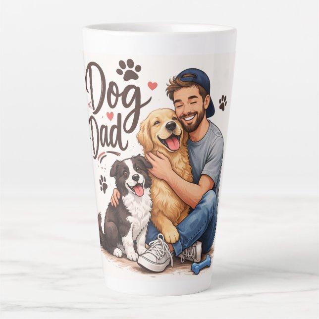 Best Dog Dad Ever Coffee Mug – Cute Gift for Dog O (Devant)