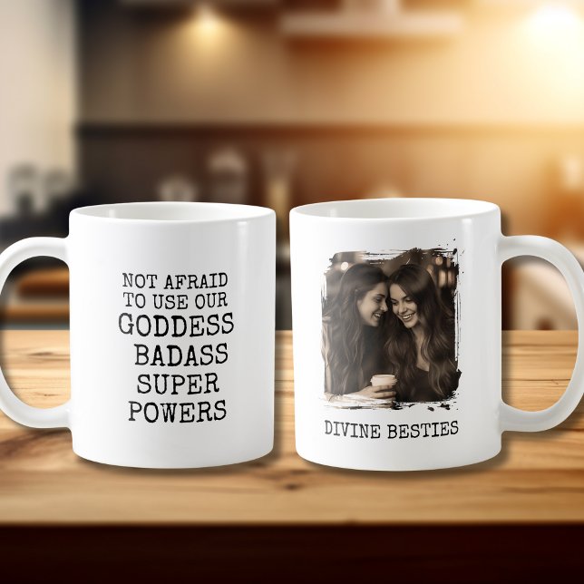 Best Friend Gift Coffee Mug Bestie Goddess Photo (Créateur téléchargé)