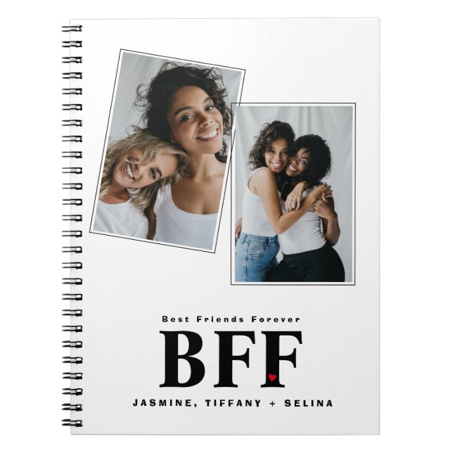 Best Friends Forever BFF Bestie Carnet photo (Devant)