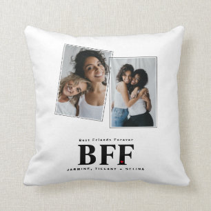 Best Friends Forever BFF Bestie Photo Coussin