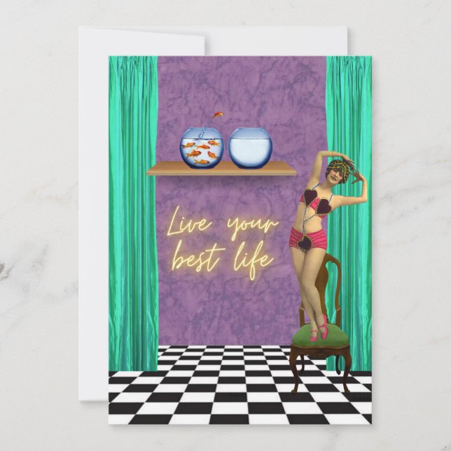 Best Life Funky Vintage Kitsch Flat (Devant)