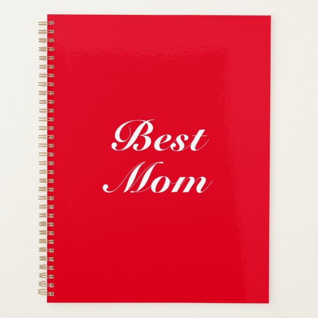 Best maman red classic script elegant stylish cute (Devant)