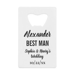 Best Man Cadeau Moderne Typographie Script Mariage