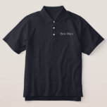 Best Man Polo Shirt<br><div class="desc">Best Man Polo Shirt est montré dans Navy avec texte brodé blanc. Customisez cet objet ou achetez comme indiqué.</div>