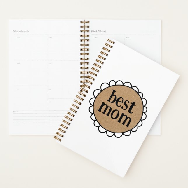 BEST MOM BORD À Brouillon Personnalisé (Devant avec enveloppe)