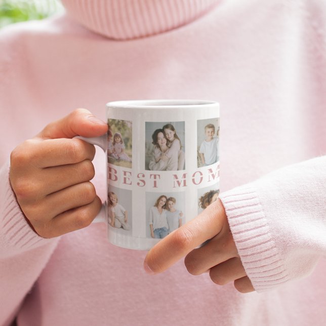 Best Mom Custom Photos Coffee Mug (Créateur téléchargé)