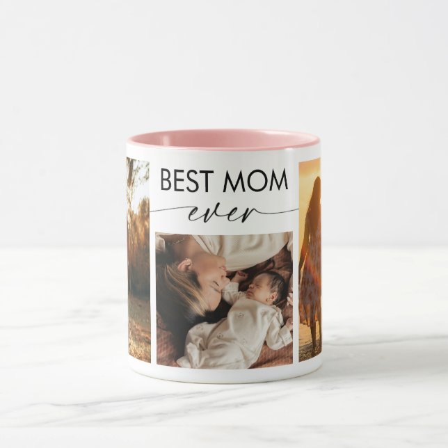 Best Mom Ever Custom Photo Coffee Mug (Centre)