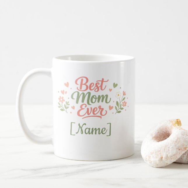Best Mom Ever Gift Idea – Cute Mama Mug (Avec donut)