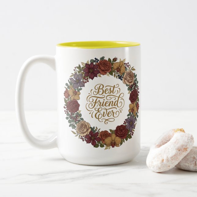 BEST MOM EVER MUG DESIGN, SUBLIMATION DESIGN  (Avec donut)