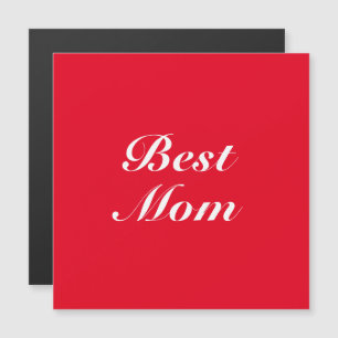 Best Mom rouge classique script élégant élégant ai