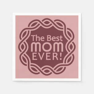 BEST MOM serviettes en papier personnalisées