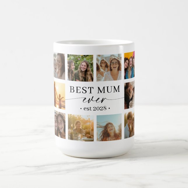 Best Mum Ever Photo Collage Mug Gift (Centre)