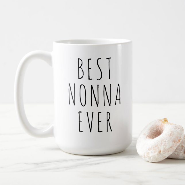 Best Nonna Ever Mug Italian Grandmother Gift (Avec donut)