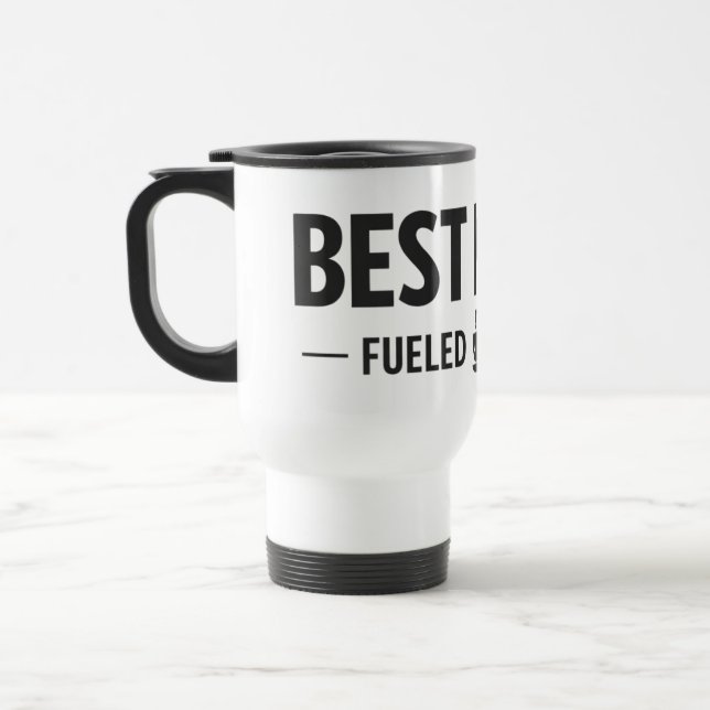 Best Nurse Fueled by Coffee Travel Mug (Gauche)