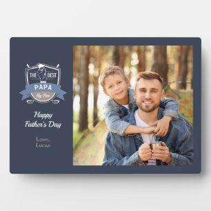 Best Papa By Par Photo Plaque