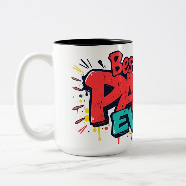 Best Papa Ever – Graffiti Legend Fathers Day Mugs (Gauche)
