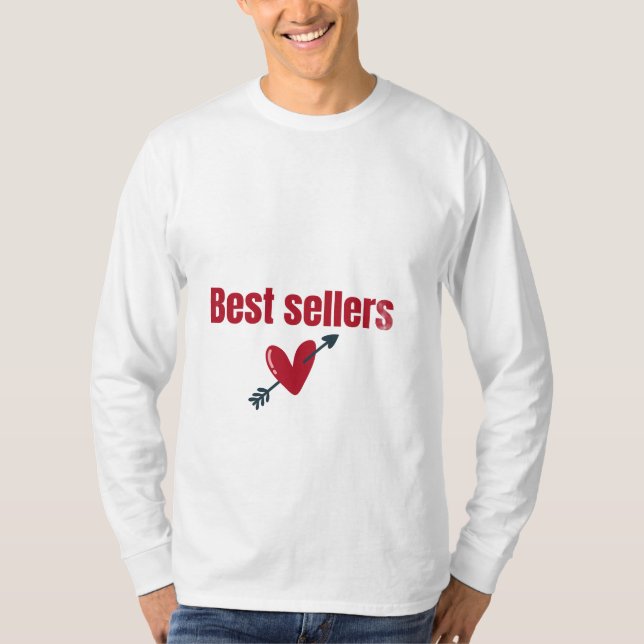 Best Sellers Valentine Heart Arrow T-Shirt (Devant)
