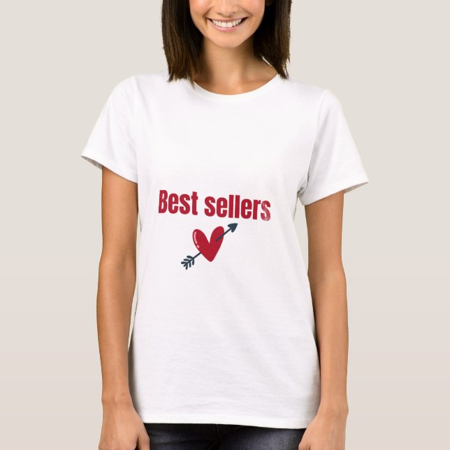 Best Sellers Valentine Heart Arrow T-Shirt (Devant)