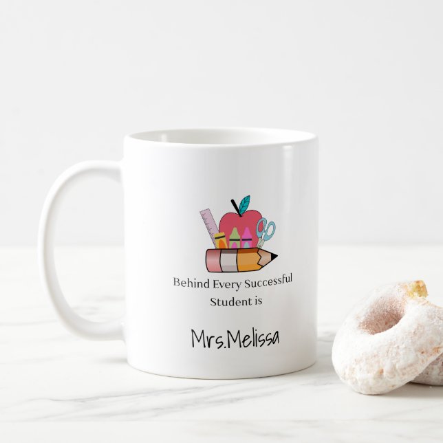 Best Teacher Appreciation Quote Mug (Avec donut)