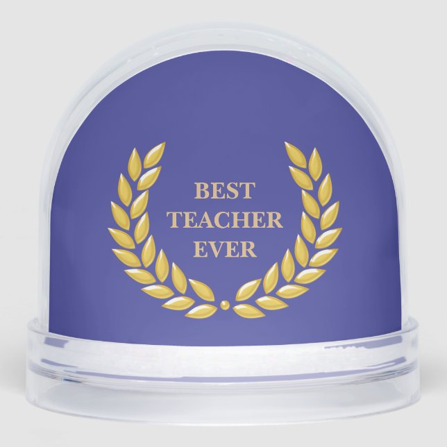 Best Teacher Ever & Laurel Wreath on Deep Blue (Avant)