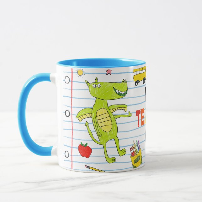 "Best Teacher Ever" Rudy & Rocky Mug (Gauche)