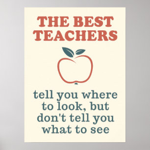 BEST TEACHERS affiche couleur personnalisée