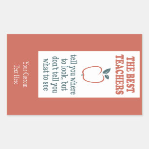 BEST TEACHERS autocollants personnalisés