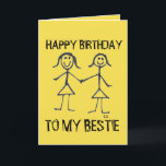 BESTIE BBBF, BESTIE BBF, CARTES DE RECONNAISSANCE<br><div class="desc">BESTIE BESTIE GREETING CARD. A L'INTÉRIEUR : QUE TOUS VOS RÊVES DEVIENNENT VRAIS.</div>
