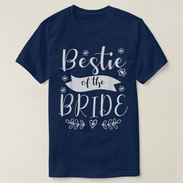 Bestie de l'épouse servante d'honneur T-shirt Mari (Design devant)