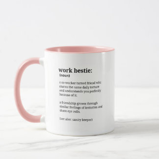Bestie de travail Funny Coworker café Mug