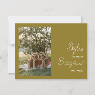 Bestie devient Bridesmaid Proposition Photo