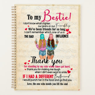 Bestie Gifts   Lettre à mon Merci de la bestie