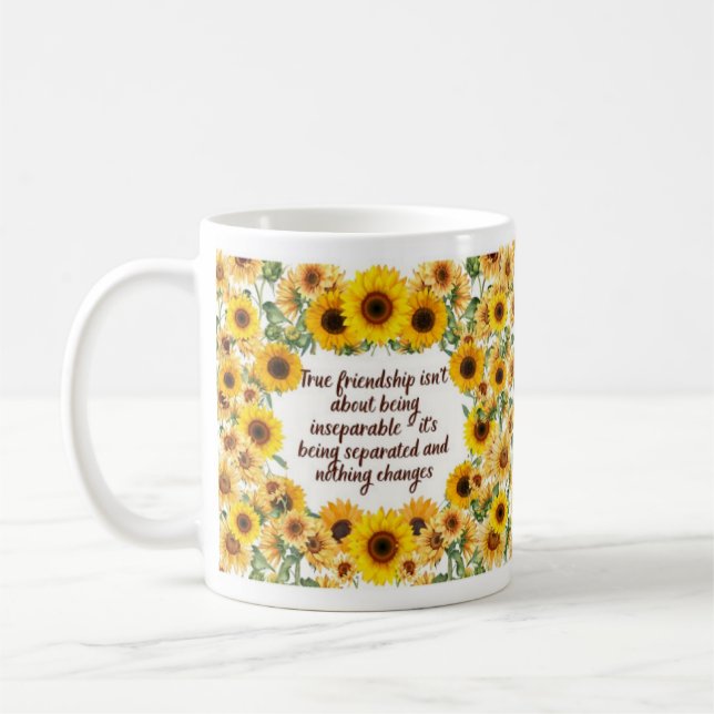 Bestie Quote Mug – Cute Friendship Gift (Gauche)