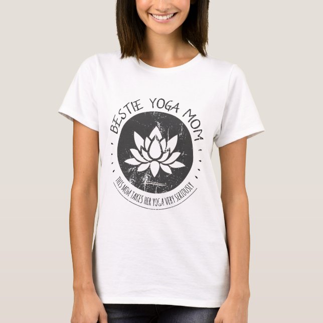 Bestie Yoga Maman, Maman spirituelle T-shirt (Devant)