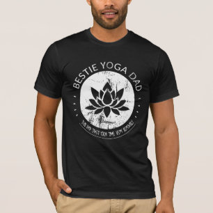 Bestie Yoga Papa Fête des pères cadeau T-shirt