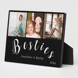Besties modernes Photo Collage Plaque
