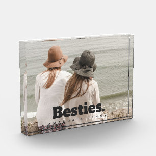 Besties Nom de l'amitié et bloc photo