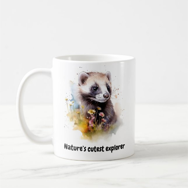BESTSELLER ! Ferret Mug - Le plus joli explorateur (Gauche)