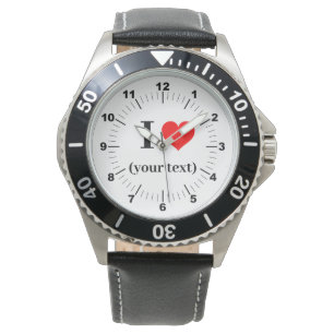 BESTSELLER ! Montre en ❤️ cuir noir