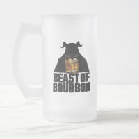 Bête De Bourbon Verre Frosted Bière Mug