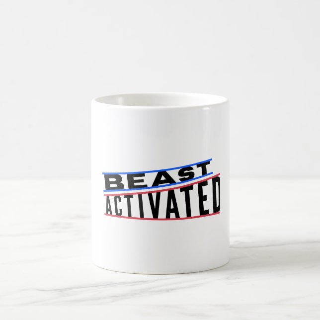 Bête rouge bleu et Bête noire activée Mug (Centre)