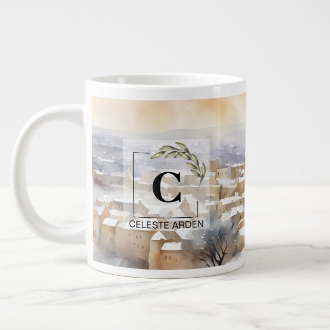 Béthléem dans la neige Jumbo Mug – Sérénité (Gauche)
