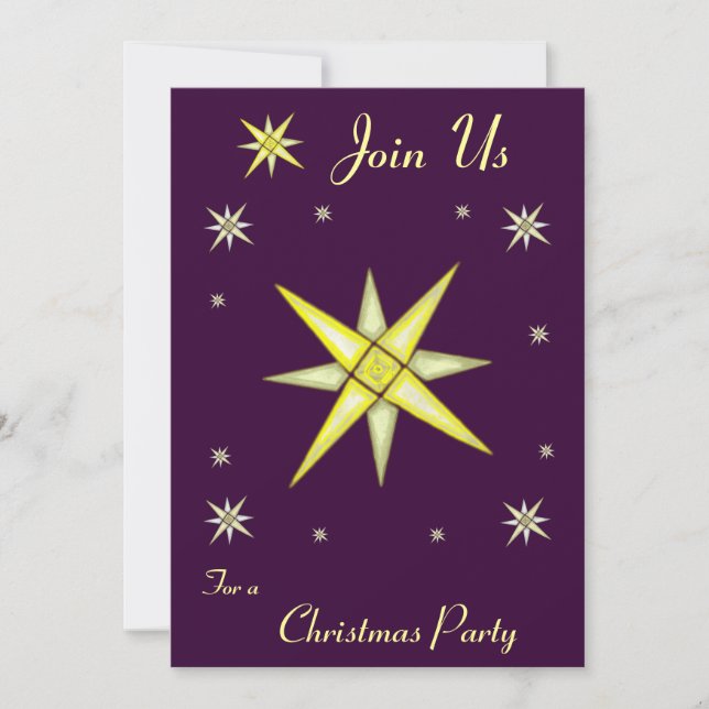 Bethlehem Night Shining Stars Invitation (Devant)
