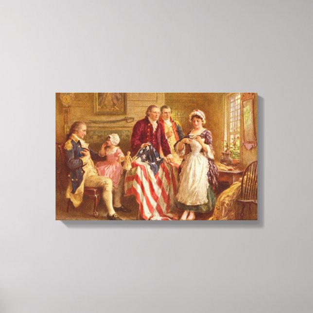 Betsy Ross toile enroulée Imprimer (Recto)