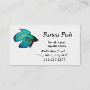 Betta Fish Fish ou Carte de visite Aquarium