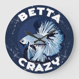 Betta fou - horloge murale pratique