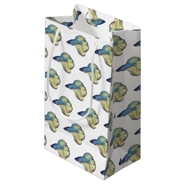 Bétta Poisson Petite Sac Cadeau (Devant Angle)