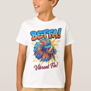 BETTA ! T-shirt pour enfants à nageoire vibrante –