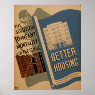 Better Housing Vintage WPA Poster